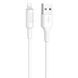 Кабель HOCO X25 USB to iP 2A, 1m, PVC, PVC connectors, White