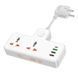 Сетевой фильтр HOCO AC12A Reise 2-position expansion socket(PD30W/1C3A) (8.5 cm) White