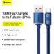 Кабель Baseus Crystal Shine Series Fast Charging Data Cable USB to Type-C 100W 2m Blue