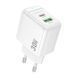 Сетевое зарядное устройство для BOROFONE BAS45A Potential PD30W+QC3.0 charger(EU) White