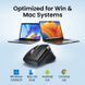 Манипулятор мышь беспроводная UGREEN M751 Multi-mode Wireless Mouse Black