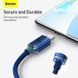 Кабель Baseus Crystal Shine Series Fast Charging Data Cable USB to Type-C 100W 2m Blue