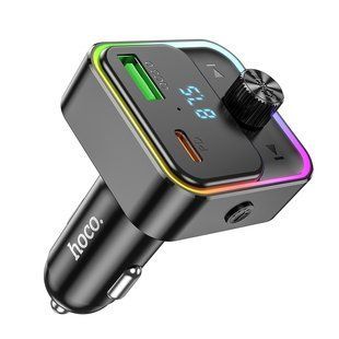ОЗУ с FM-модулятором HOCO E81 Fantasy PD30W+QC3.0 car BT FM transmitter Black