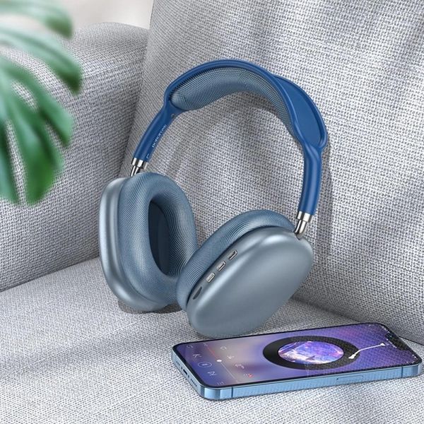 Беспроводные накладные наушники BOROFONE BO22 Elegant BT headphones Blue