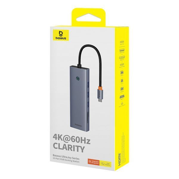 USB-хаб Baseus UltraJoy Series 10-Port HUB Docking Station Space Grey