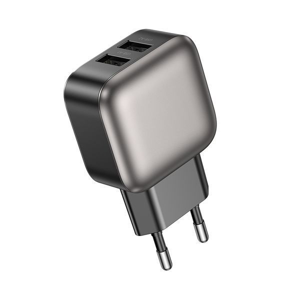 Сетевое зарядное устройство BOROFONE BAS51A Absolute dual-port charger Black