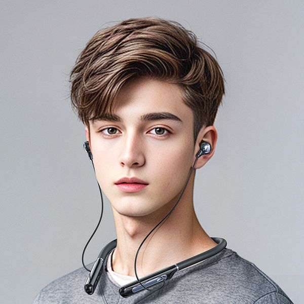 Беспроводные спортивные наушники ACEFAST N5 neck hanging wireless earphones Black