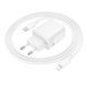 Мережевий зарядний пристрій BOROFONE BN28 Fuente single port PD30W charger (EU) White