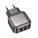 Сетевое зарядное устройство BOROFONE BAS51A Absolute dual-port charger Black