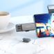 Кардидер HOCO HB39 USB/Type-C 3.0 High-Speed ​​Card Reader Metal Gray