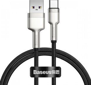 Кабель Baseus Cafule Series Metal Data Cable USB to Type-C 66W 1m Black