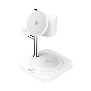 Бездротовий зарядний пристрій ACEFAST E39 desktop 4-in-1 wireless charging holder White