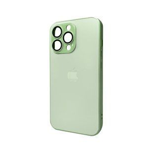 Чехол для смартфона AG Glass Matt Frame Color Apple iPhone 13 Pro Light Green