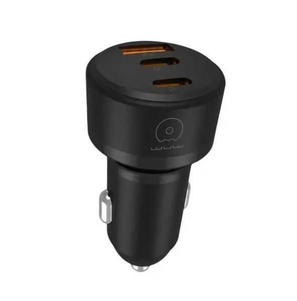 Автомобільний зарядний пристрій WUW-C244 USB20W+PD20W+PD15W black