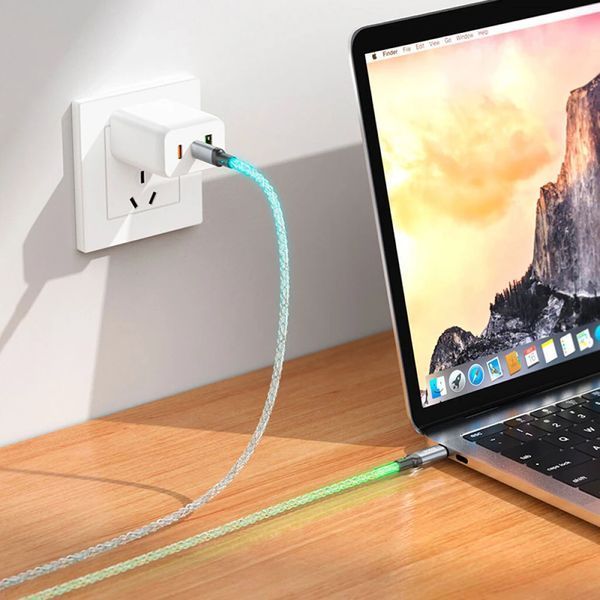 Кабель HOCO U112 Shine 60W charging data cable для Type-C to Type-C Gray