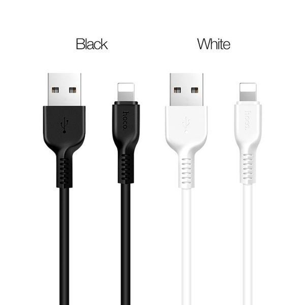 Кабель HOCO X20 USB to iP 2A, 2m, PVC, TPE connectors, Black