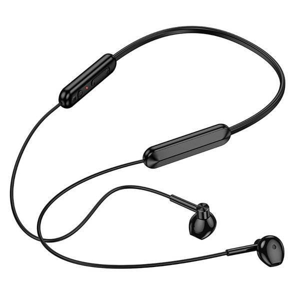 Беспроводные спортивные наушники BOROFONE BE70 Light neck-hanging BT earphones obsidian black