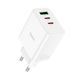 Сетевое зарядное устройство HOCO C126A Pure power PD40W three-port(2C1A) charger White