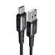 Кабель ACEFAST C1-04 USB to Type-C 3A, 1.2m, nylon aluminum connectors, Black