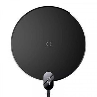 Беспроводное зарядное устройство для Baseus Digital LED Display Gen 2 Wireless Charger 15W Black