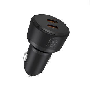 Автомобільний зарядний пристрій WUW-C243 PD20W+ PD20W black