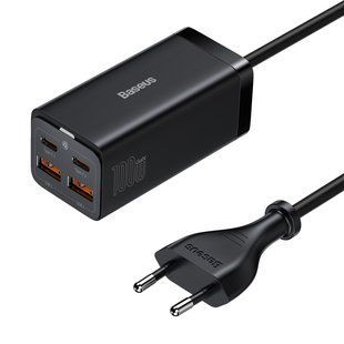 Сетевое зарядное устройство для Baseus GaN3 Pro Desktop Fast Charger 2U+2C 100W EU Black