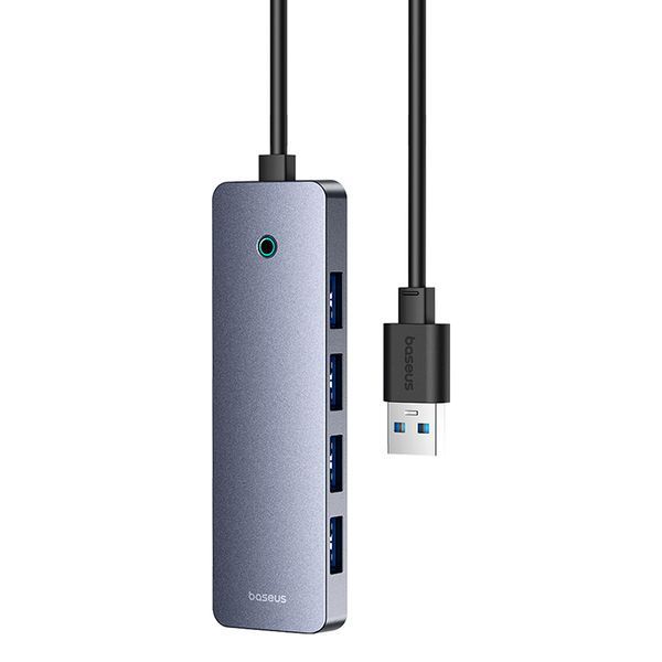 USB-хаб Baseus UltraJoy Series 4-Port HUB Lite 50cm Space Grey (USBA to USB3.0*4+Type-C5V)