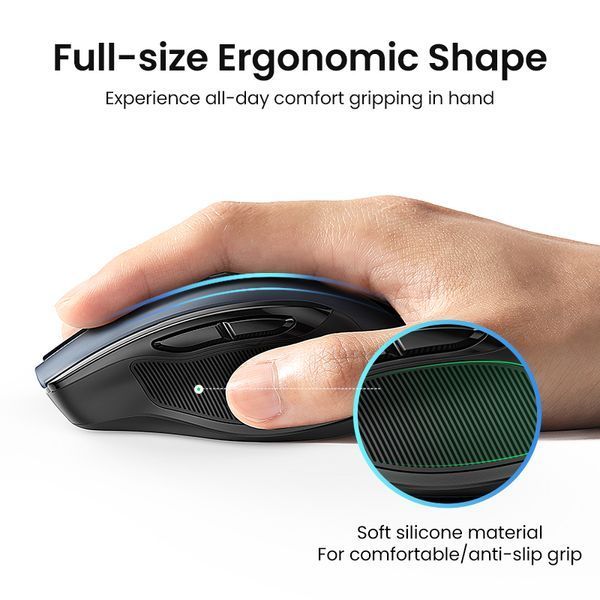 Манипулятор мышь беспроводная UGREEN MU006 Ergonomic Wireless Mouse Red
