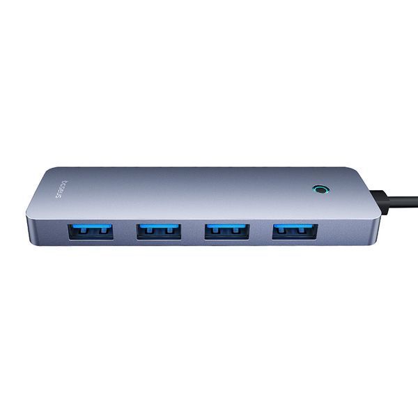 USB-хаб Baseus UltraJoy Series 4-Port HUB Lite 50cm Space Grey (USBA to USB3.0*4+Type-C5V)