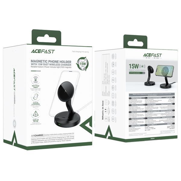 Беспроводное мультизарядное устройство ACEFAST E26 Desktop Mobile Phone Wireless Charging Holder