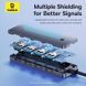 USB-хаб Baseus UltraJoy Series 4-Port HUB Lite 50cm Space Grey (USBA to USB3.0*4+Type-C5V)