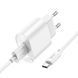 Мережевий зарядний пристрій з кабелем HOCO C109A Fighter single port QC3.0 charger set(Type-C) White