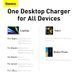 Мережевий зарядний пристрій Baseus GaN3 Pro Desktop Fast Charger 2U+2C 100W EU Black