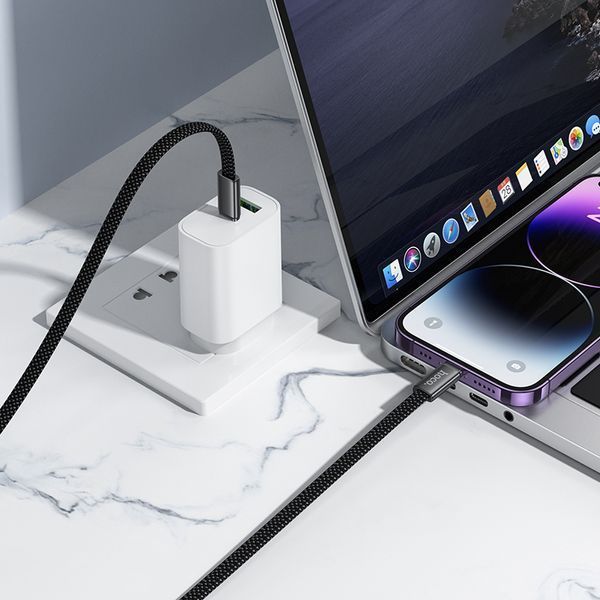 Кабель HOCO X125 Exceso PD30W charging data cable iP Black