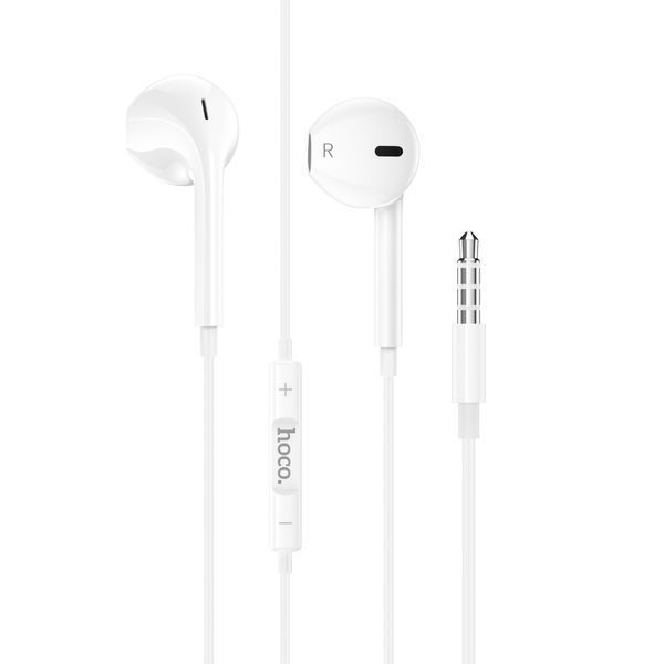 Наушники проводные HOCO M101 Crystal (3.5mm) White