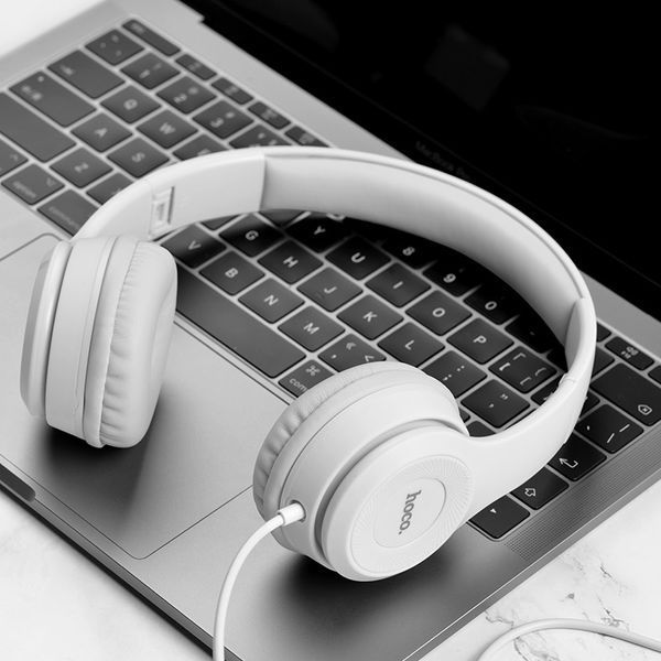 Наушники проводные HOCO W21 Graceful charm wire control headphones (3.5mm)