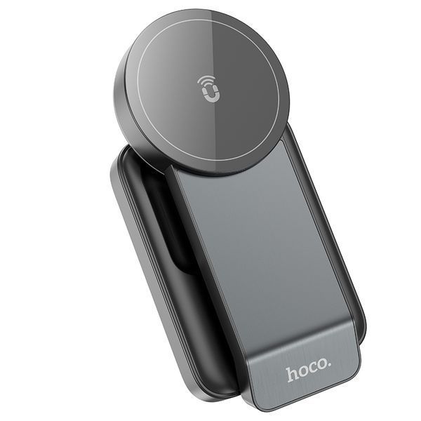 Беспроводное мультизарядное устройство HOCO CQ3 Motorcycle folding 3-in-1 magnetic wireless fast charger Black