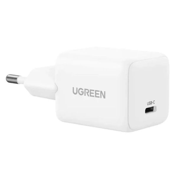 Мережевий зарядний пристрій UGREEN 20W USB-C GaN Fast Charger EU