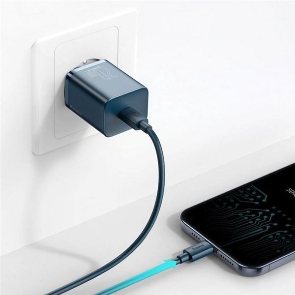 Сетевое зарядное устройство для Baseus Super Si Quick Charger 1C 20W EU Blue