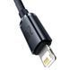 Кабель Baseus Crystal Shine Series Fast Charging Data Cable USB to iP 2.4A 2m Black