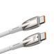 Кабель Baseus Glimmer Series Fast Charging Data Cable Type-C to Type-C 100W 1m White