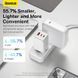 Мережевий зарядний пристрій з кабелем Baseus GaN5 Pro Fast Charger 2C+U 65W EU White (Baseus Xiaobai charging Cable Type-C to Type-C 100W)