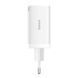 Мережевий зарядний пристрій з кабелем Baseus GaN5 Pro Fast Charger 2C+U 65W EU White (Baseus Xiaobai charging Cable Type-C to Type-C 100W)