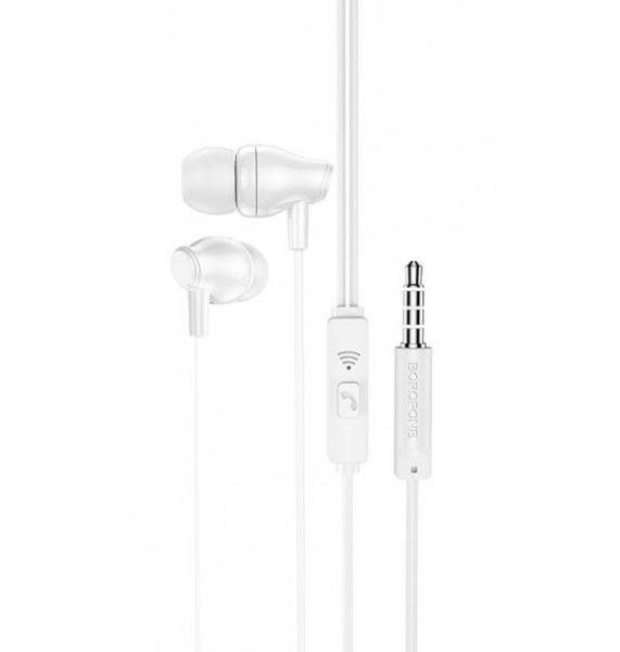 Наушники проводные BOROFONE BM61 (3.5 мм) White
