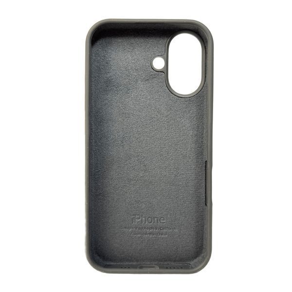 Чехол для смартфона Silicone Full Case AA Open Cam для iPhone 16 12,Dark Grey