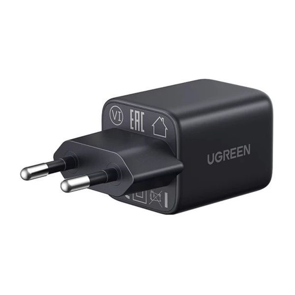 Сетевое зарядное устройство для UGREEN X514 20W 2-Port GaN Fast Charger EU black
