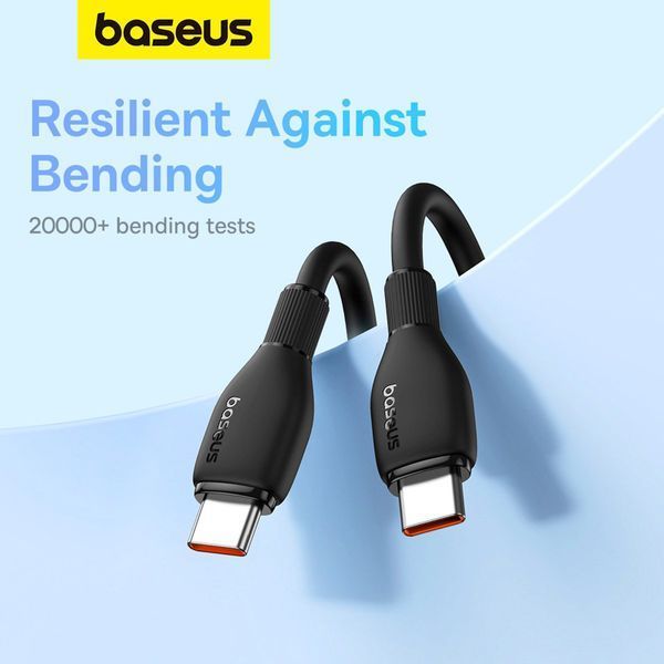 Кабель Baseus Pudding Series Fast Charging Cable Type-C to Type-C 100W 1.2m Cluster Black