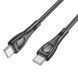 Кабель BOROFONE BX98 Type-C to Type-C Superior 60W charging data cable Black