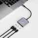 USB-Hub WIWU Traveling 3in1 USB C hub Wi-HB002 Gray