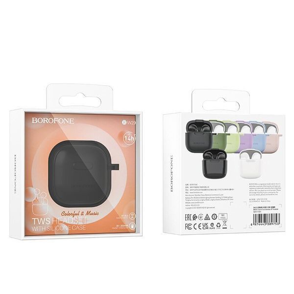 Бездротові навушники TWS BOROFONE BW29 Charm Space Black